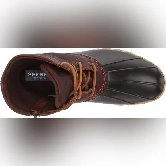 Sperry Women's Saltwater Core Boots - Tan/dark Brown - size 9.5 - NWT - Picture 6 of 8